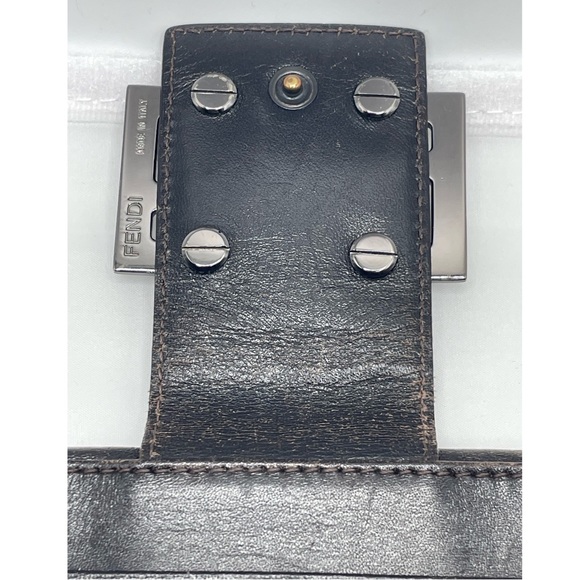 Fendi Zucchino Canvas Logo Buckle Flap Wallet - Picture 7 of 16